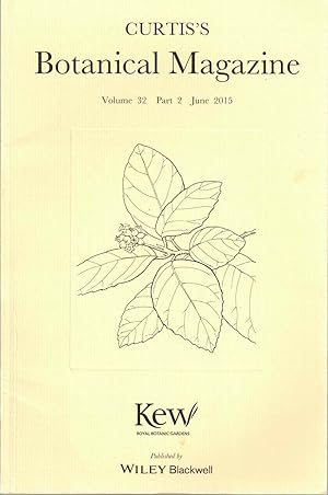 Bild des Verkufers fr Curtis's Botanical Magazine Volume 32 Part 2 June 2015 zum Verkauf von Kenneth Mallory Bookseller ABAA