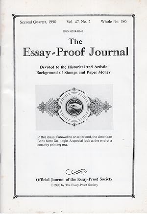 Bild des Verkufers fr The Essay-Proof Journal Vol.47, No.2 Whole No. 186 zum Verkauf von Mojo Press Books