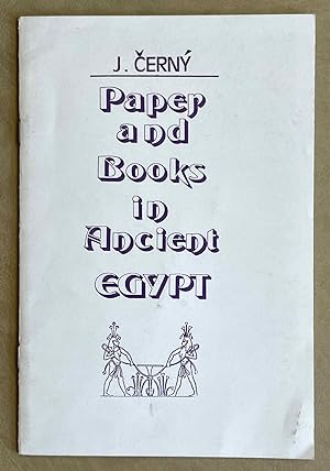 Imagen del vendedor de Paper & books in ancient Egypt a la venta por Meretseger Books