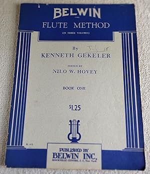 Imagen del vendedor de Belwin Inc Flute Method; Book One a la venta por The Librarian's Books