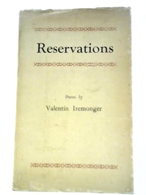 Imagen del vendedor de Reservations: Poems a la venta por World of Rare Books