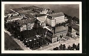 Ansichtskarte München - Nymphenburg, Krankenanstalt des Dritten Ordens, Fliegeraufnahme