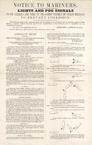 Notice to mariners. Lights and fog signals to be carried and used by sea-going vessels of Great B...