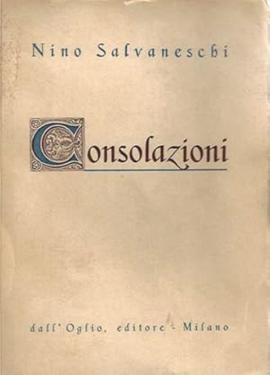 Imagen del vendedor de Consolazioni. a la venta por FIRENZELIBRI SRL