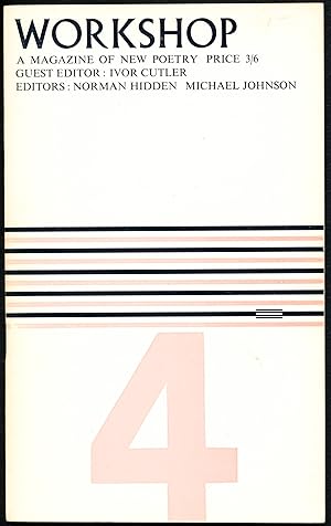 Bild des Verkufers fr WORKSHOP 4. A Magazine of New Poetry, Autumn 1968 zum Verkauf von Alkahest Books