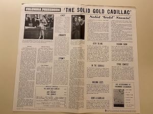 Immagine del venditore per Solid Gold Cadillac Pressbook 1956 Judy Holliday, Paul Douglas venduto da AcornBooksNH