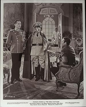 Seller image for The Great Dictator 8 X 10 Still 1941 Charles Chaplin, Paulette Goddard, Jack Oakie for sale by AcornBooksNH