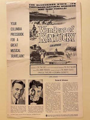 Imagen del vendedor de Wonders of Kentucky Pressbook 1965 Tom Ewell Scarce! a la venta por AcornBooksNH