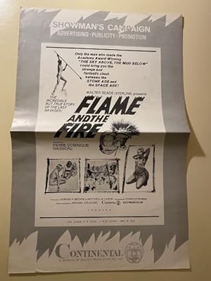 Immagine del venditore per The Flame and the Fire Pressbook 1966 Pierre Dominique Gaisseau venduto da AcornBooksNH