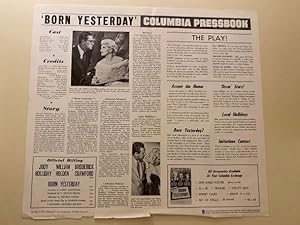 Seller image for Born Yesterday Pressbook 1951 Broderick Crawford, Judy Holliday, William Holden for sale by AcornBooksNH