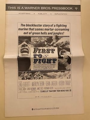 Seller image for First to Fight Pressbook 1967 Chad Everett, Marilyn Devin for sale by AcornBooksNH