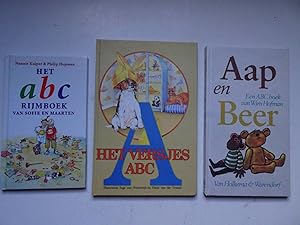 Seller image for Aap en Beer. Een ABC boek van Wim Hofman/ Het versjes ABC/ Het ABC rijmboek van Sofie en Maarten. 3 delen. for sale by Antiquariaat De Boekenbeurs