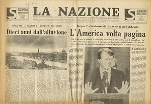 NAZIONE (LA). Quotidiano. Edizione del mattino. Firenze, giovedì 4 Novembre 1976.