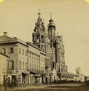 Russia Moscow? Church of the Assumption Old Stereo photo Leon & Levy 1870