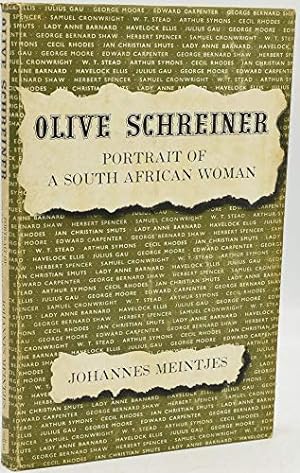 Imagen del vendedor de olive schreiner portrait of a south african woman a la venta por WeBuyBooks