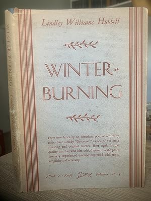 Bild des Verkufers fr Winter-Burning zum Verkauf von Wentworth Books