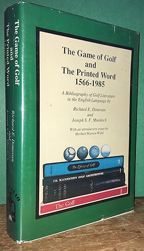 Seller image for The Game of Golf and The Printed Word 1566-1985 for sale by Pastsport