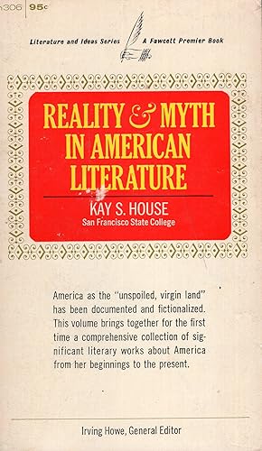 Imagen del vendedor de Reality & Myth in American Literature a la venta por A Cappella Books, Inc.