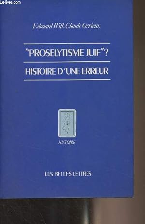 Bild des Verkufers fr Proslytisme juif" ? Histoire d'une erreur zum Verkauf von Le-Livre