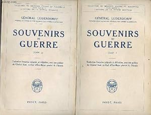 Image du vendeur pour Souvenirs de guerre - en 2 tomes (2 volumes) - Tome 1 + Tome 2 - Collection de mmoires, tudes et documents pour servir  l'histoire de la guerre mondiale. mis en vente par Le-Livre