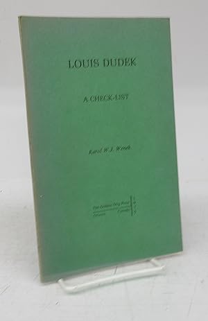 Seller image for Louis Dudek: A Check-List for sale by Attic Books (ABAC, ILAB)