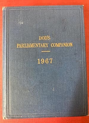 Bild des Verkufers fr Dod's Parliamentary Companion 1967. New Pariament Edition. zum Verkauf von Plurabelle Books Ltd
