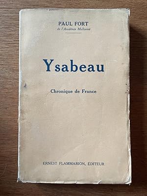 Imagen del vendedor de Ysabeau, chronique de France en cinq actes a la venta por Librairie des Possibles