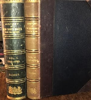 History Of New South Wales. From the Records, 2 Volumes. Sydney 1889 & 1894. Leather Bindings