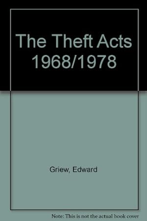 Seller image for The Theft Acts 1968/1978 for sale by WeBuyBooks