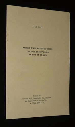 Image du vendeur pour Passe-guides antiques orns trouvs en Cte-d'Or en 1773 et en 1973 mis en vente par Abraxas-libris