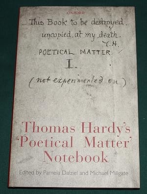 Immagine del venditore per Thomas Hardy's "Poetical Matter" Notebook venduto da Fountain Books (Steve Moody)