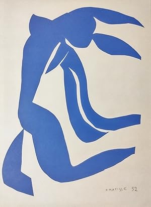 Seller image for Blue Nude With Hair in the Wind. Henri Matisse. Original lithograph published in 1958 by Teriade for Verve Magazin for sale by Storey's Ltd.