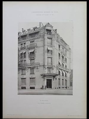 PARIS, 36 RUE JEAN GIRAUDOUX -1902- GRANDE PLANCHE, GRENET, HOTEL LA PEROUSE