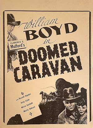 William Boyd in Clarence E. Mulford's Doomed Caravan [vintage movie poster]