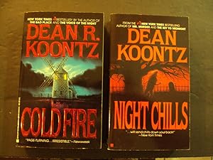 Imagen del vendedor de 2 PBs Night Chills, Cold Fire by Dean R. Koontz Berkley Books a la venta por Joseph M Zunno