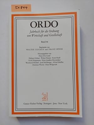 Seller image for ORDO 46 Jahrbuch fr die Ordnung von Wirtschaft und Gesellschaft 1995 Walter Eucken Franz Bhm for sale by Versandantiquariat Claudia Graf