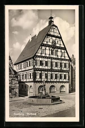 Image du vendeur pour Ansichtskarte Leonberg, Partie am Rathaus mis en vente par Bartko-Reher