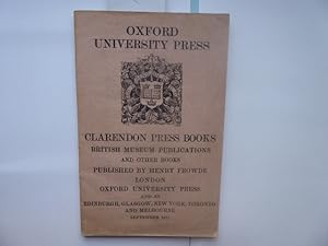 Oxford Universitry Press - Clarendon Press Books - British Museum Publications and other Books pu...