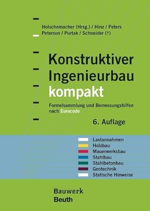 Immagine del venditore per Konstruktiver Ingenieurbau kompakt : Formelsammlung und Bemessungshilfen nach Eurocode fr die Bereiche: Lastannahmen, Holzbau, Mauerwerksbau, Stahlbau, Stahlbetonbau, Geotechnik, Statische Hinweise venduto da AHA-BUCH GmbH