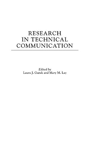 Bild des Verkufers fr Research in Technical Communication (Contemporary Studies in Technical Communication) zum Verkauf von WeBuyBooks