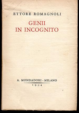 Imagen del vendedor de Geni in incognito a la venta por Libreria Tara