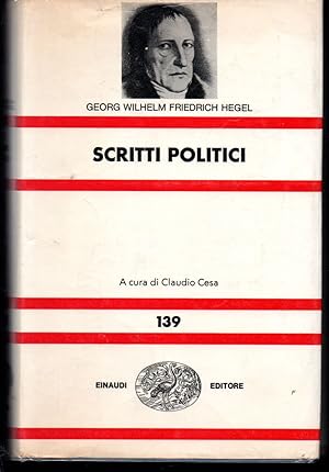 Scritti politici (1798-1831) A cura di Claudio Cesa