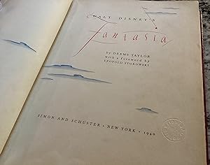 Seller image for FANTASIA (First Edition in KTB Art Binding) with the original movie score program "Walt Disney presents FANTASIA". for sale by OLD WORKING BOOKS & Bindery (Est. 1994)