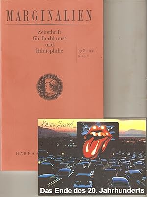 Marginalien Zeitschrift für Buchkunst und Bibliophilie - Heft 158 (2/2000) Vorzugsausgabe mit ein...