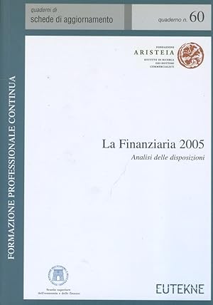 La Finanziaria 2005 : analisi delle disposizioni