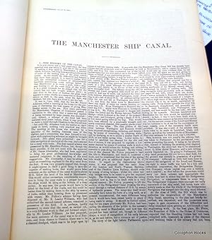 Manchester Ship Canal. Extract from "Engineering" January 26th 1894. 54 pages & 39 photogravure p...
