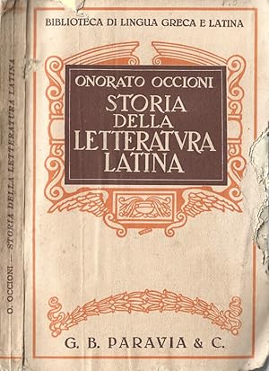 Imagen del vendedor de Storia della letteratura latina a la venta por Biblioteca di Babele