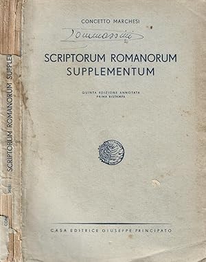 Bild des Verkufers fr Scriptorum Romanorum supplementum zum Verkauf von Biblioteca di Babele