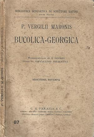 Bild des Verkufers fr Bucolica-Georgica zum Verkauf von Biblioteca di Babele