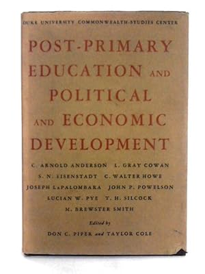 Bild des Verkufers fr Post-Primary Education and Political and Economic Development zum Verkauf von World of Rare Books